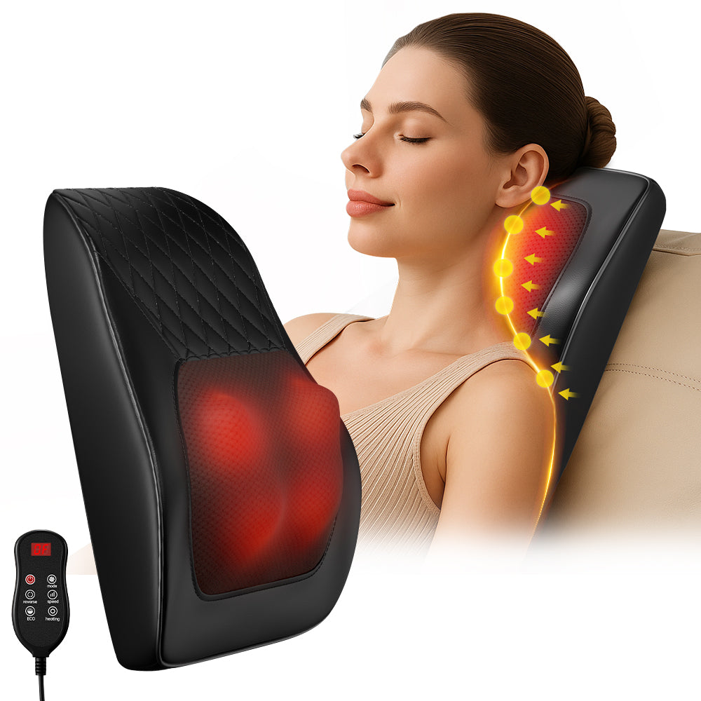 Shiatsu 3D Massage Kissen für Nacken, Rücken & Schultern elektronische Massage mit Heiz Funktion